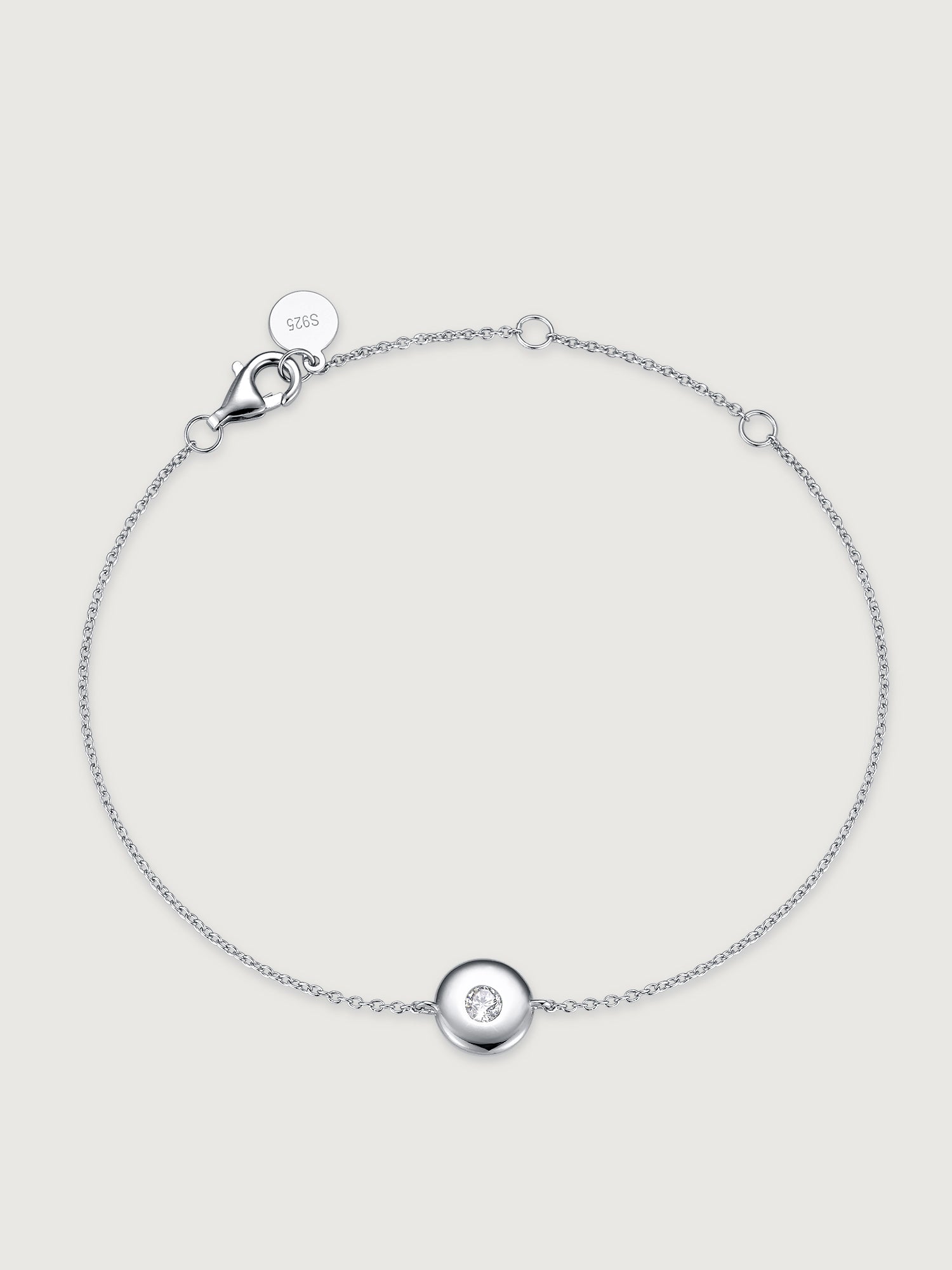 Brățară Birthstone Aprilie din argint 925