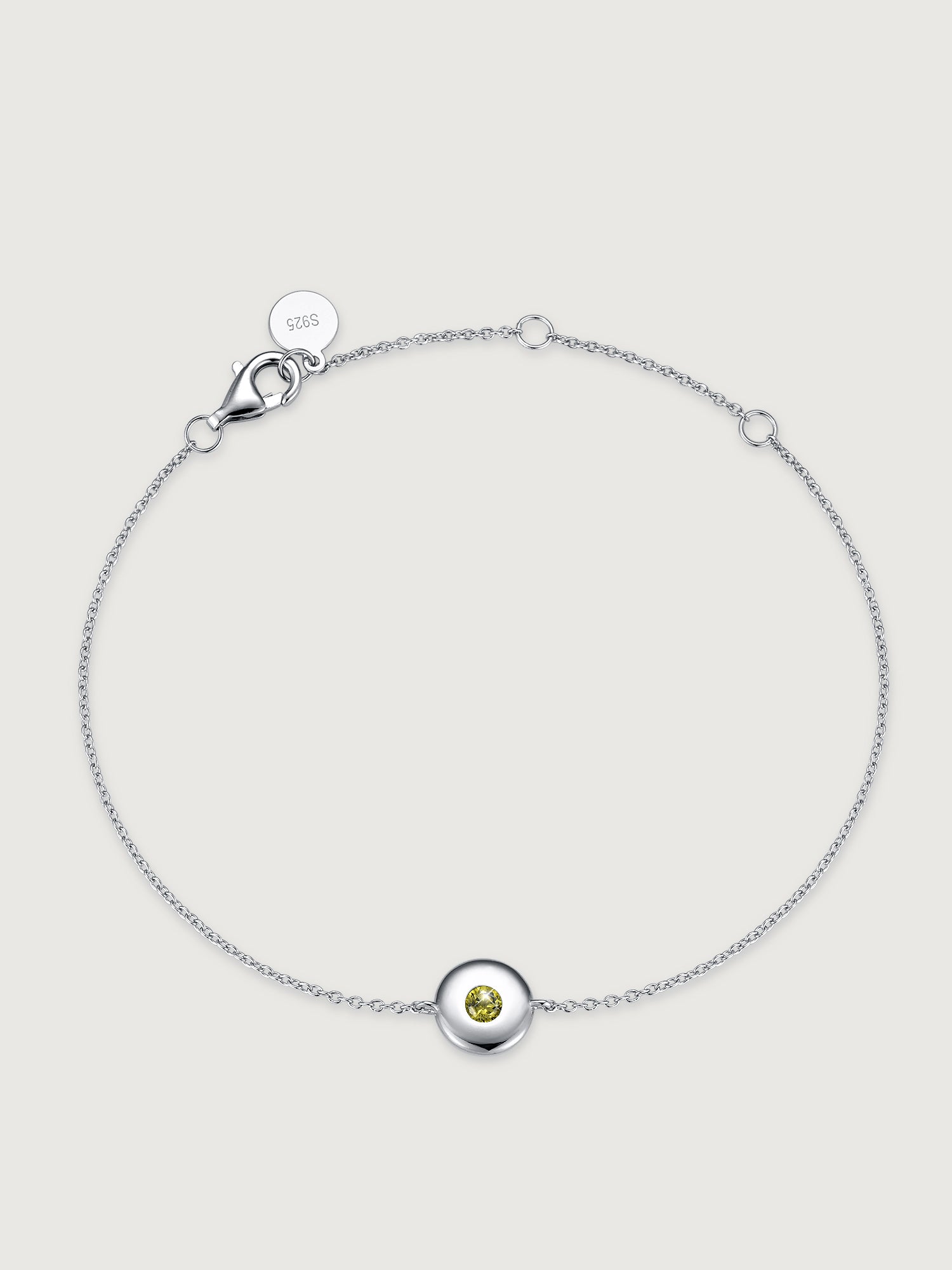 Brățară Birthstone August din argint 925