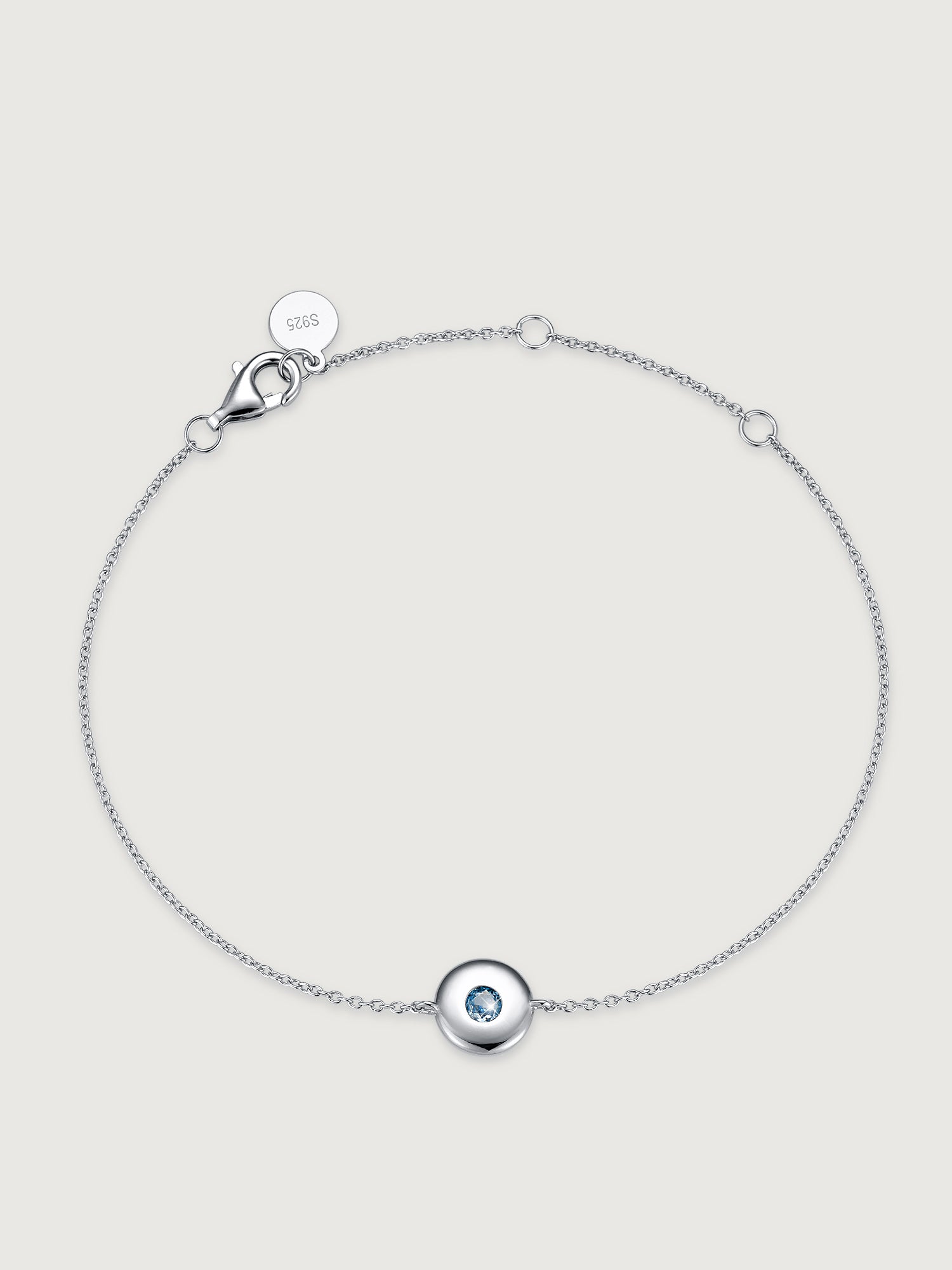 Brățară Birthstone Martie din argint 925