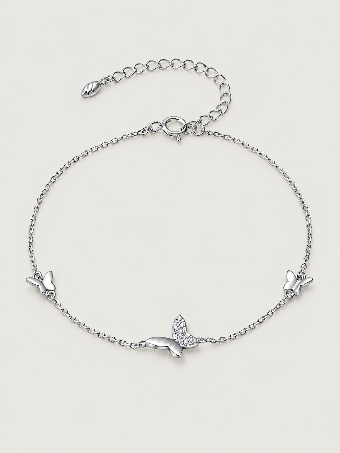 Bratara din argint 925 cu fluturi delicati si zirconii Surrounded Butterflies