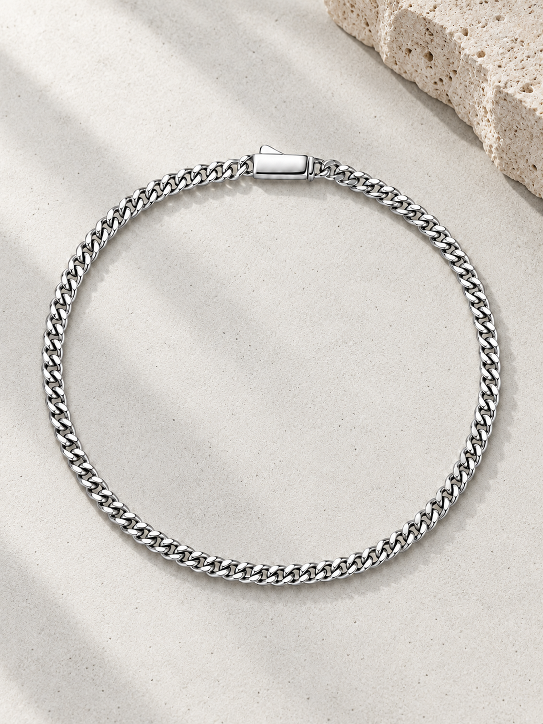 Brățară Masculină din Argint 925 cu Zale Cuban Chain