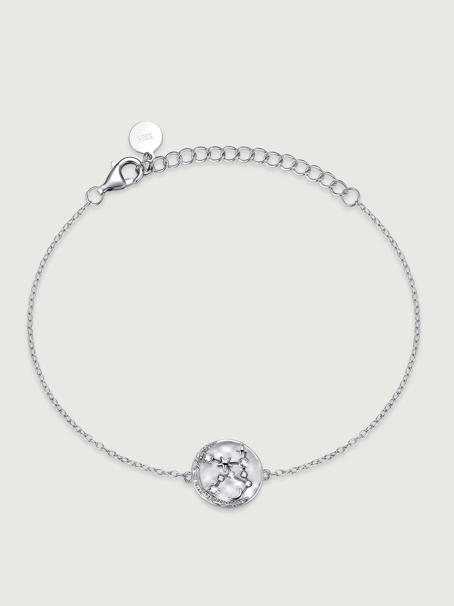 Brățară din Argint Moissanite Constellation Celestial Fecioară