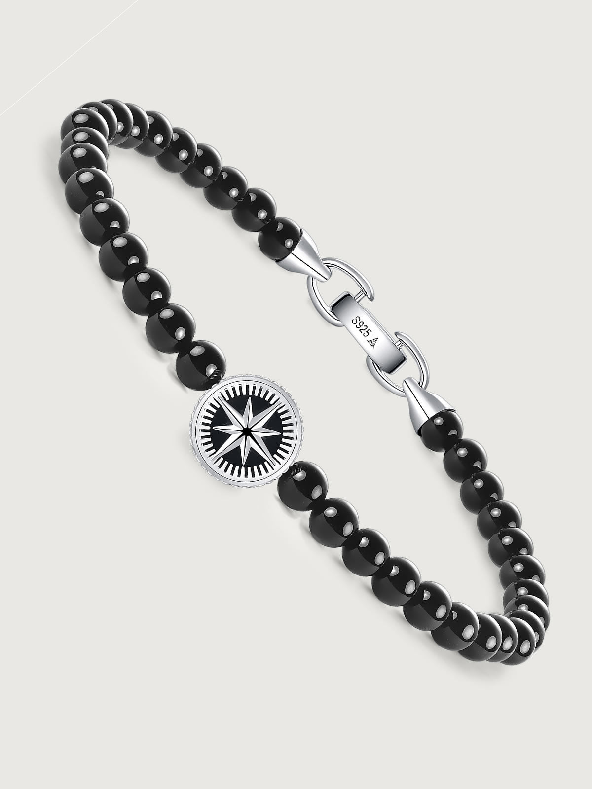 Bratara barbati onix negru cu inchidere din argint 925