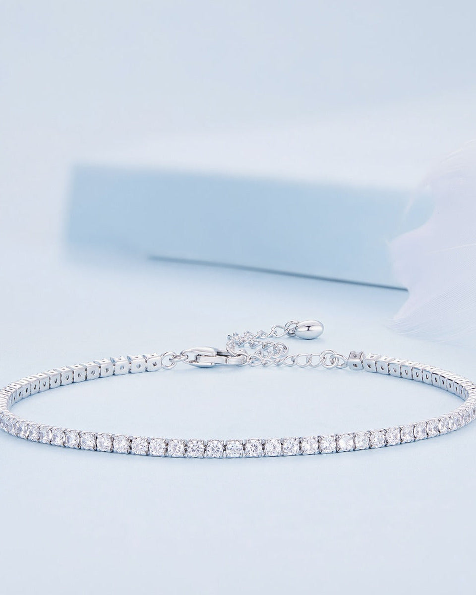 Bratara din Argint Tennis Charming Crystals