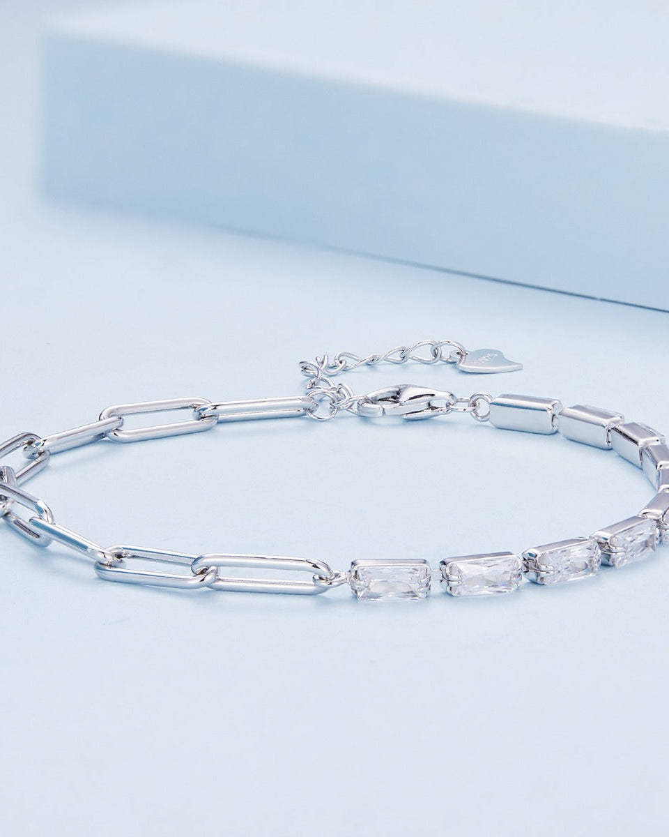 Bratara din Argint Chain Zircon