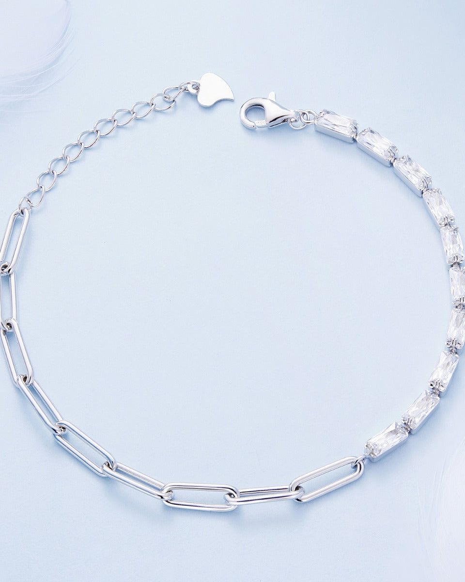 Bratara din Argint Chain Zircon