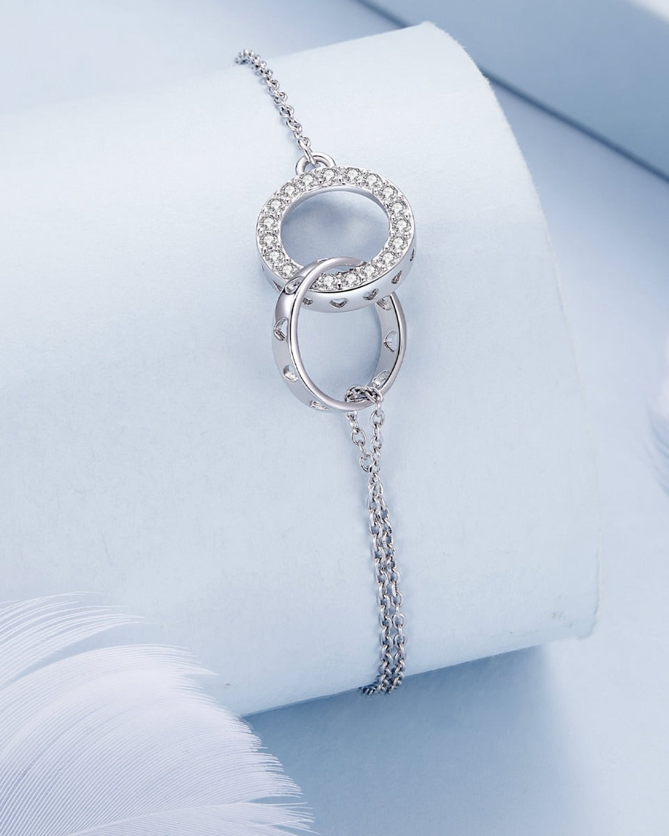 Bratara din argint Double Hoop