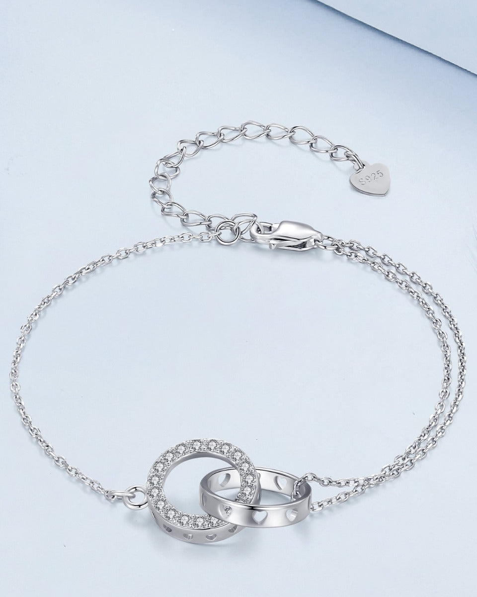 Bratara din argint Double Hoop