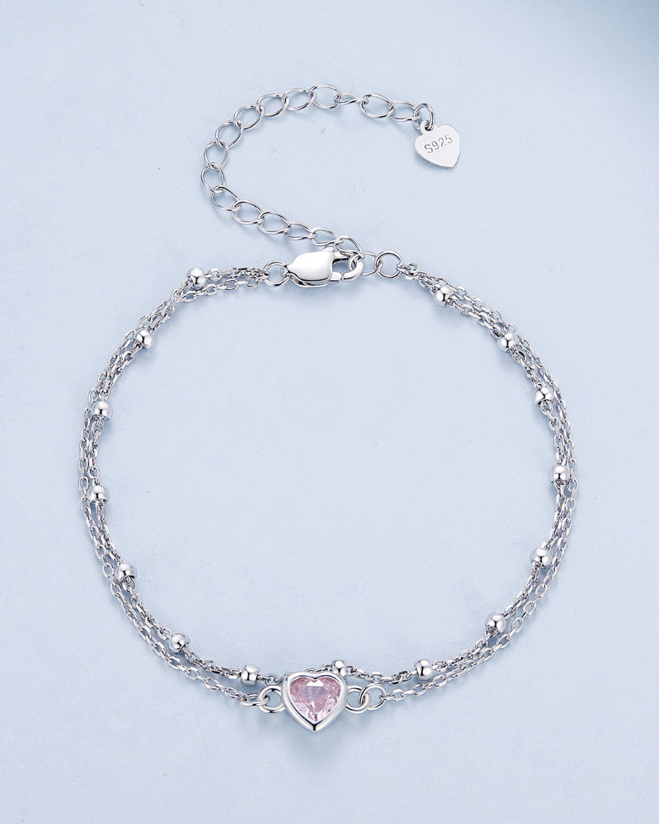 Bratara din argint Heart Shaped