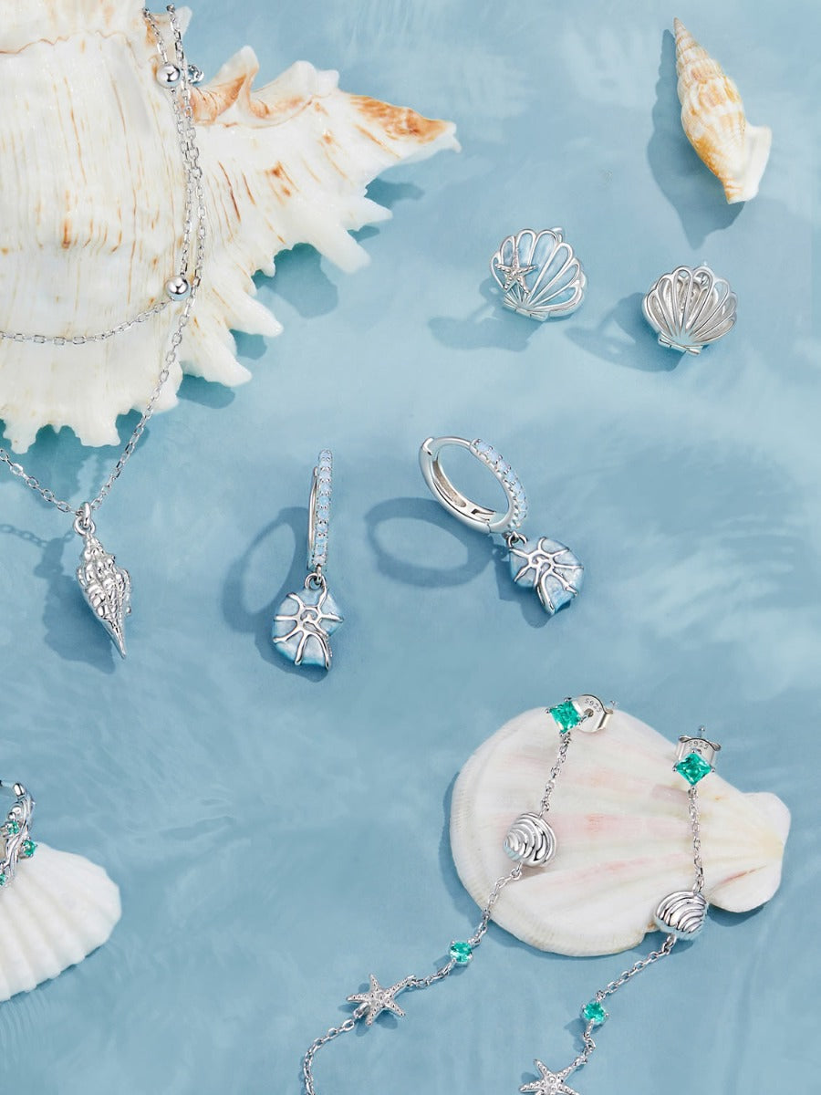 Colier din argint Turquoise Cascade