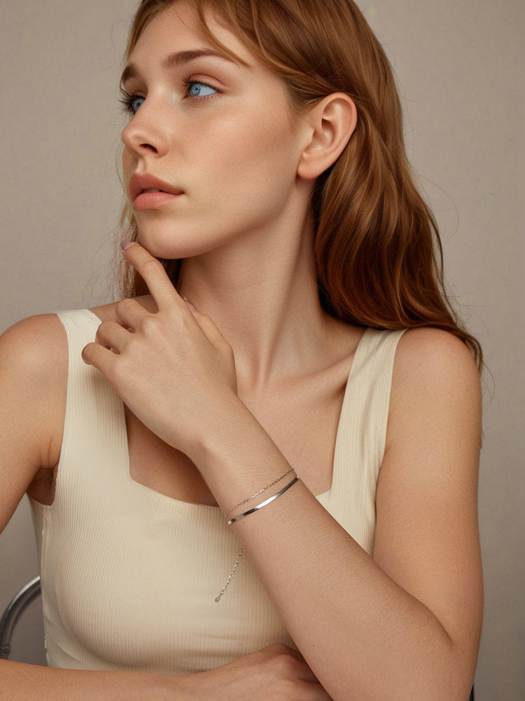 Bratara din argint Sleek Elegance