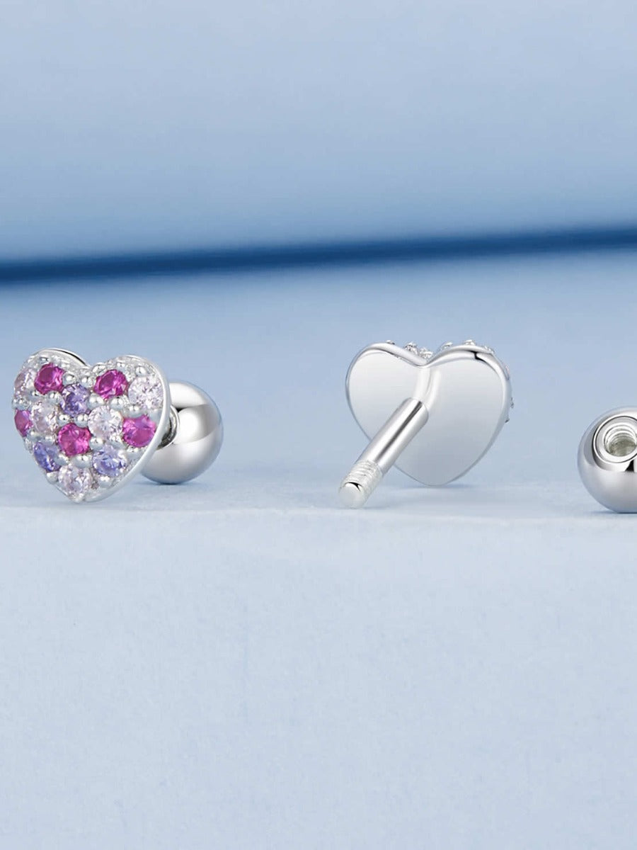 Cercei din Argint Aurora Heart