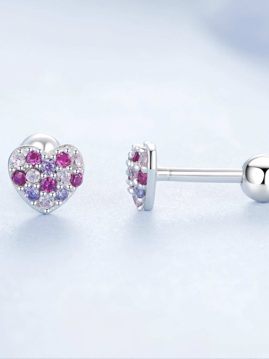 Cercei din Argint Aurora Heart