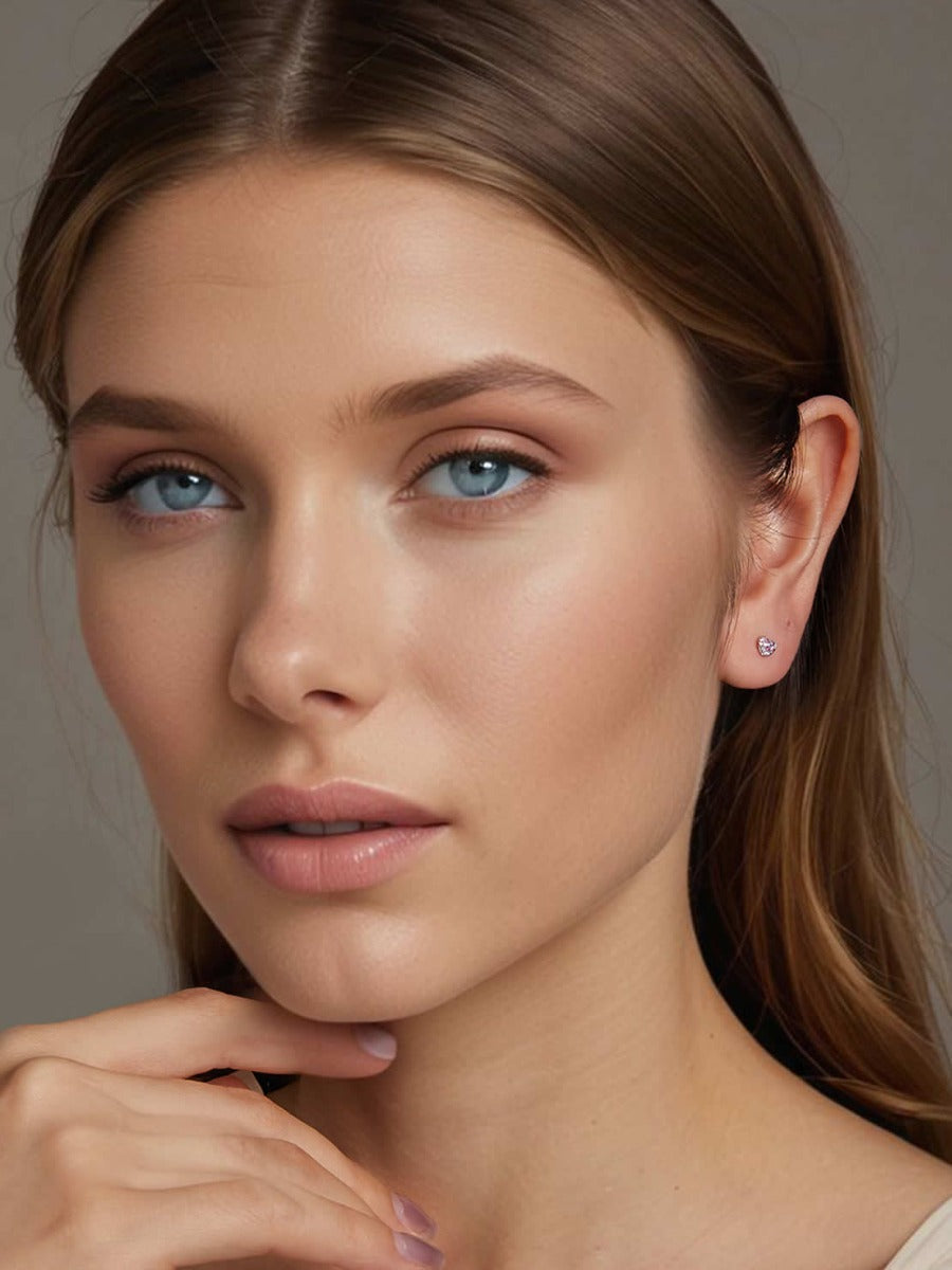 Cercei din Argint Aurora Heart