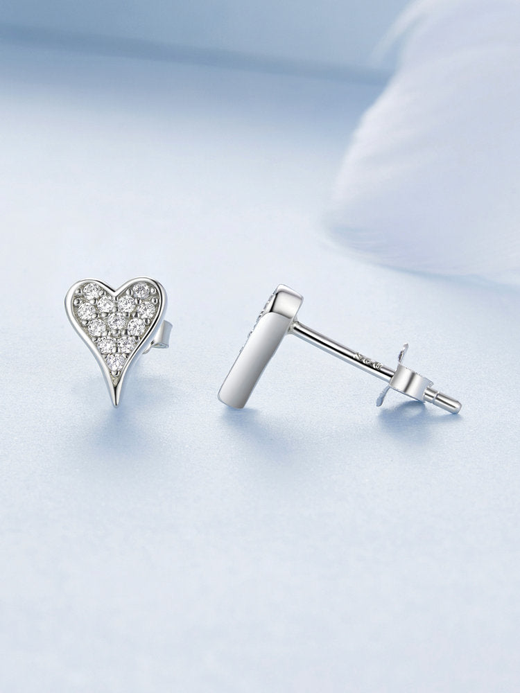 Cercei din Argint Glacé Heart