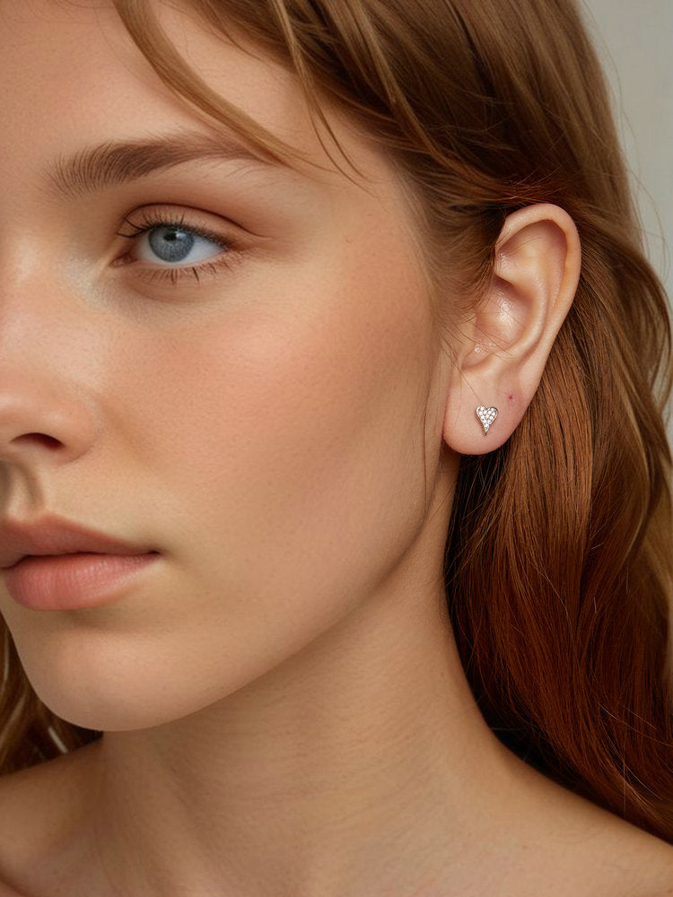 Cercei din Argint Glacé Heart