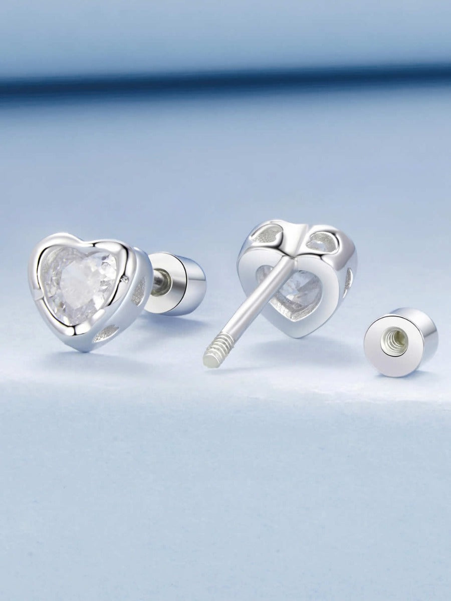 Cercei din Argint Lumière Heart