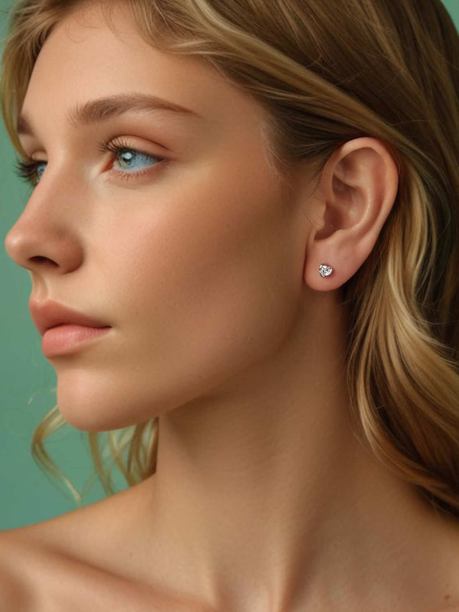 Cercei din Argint Lumière Heart