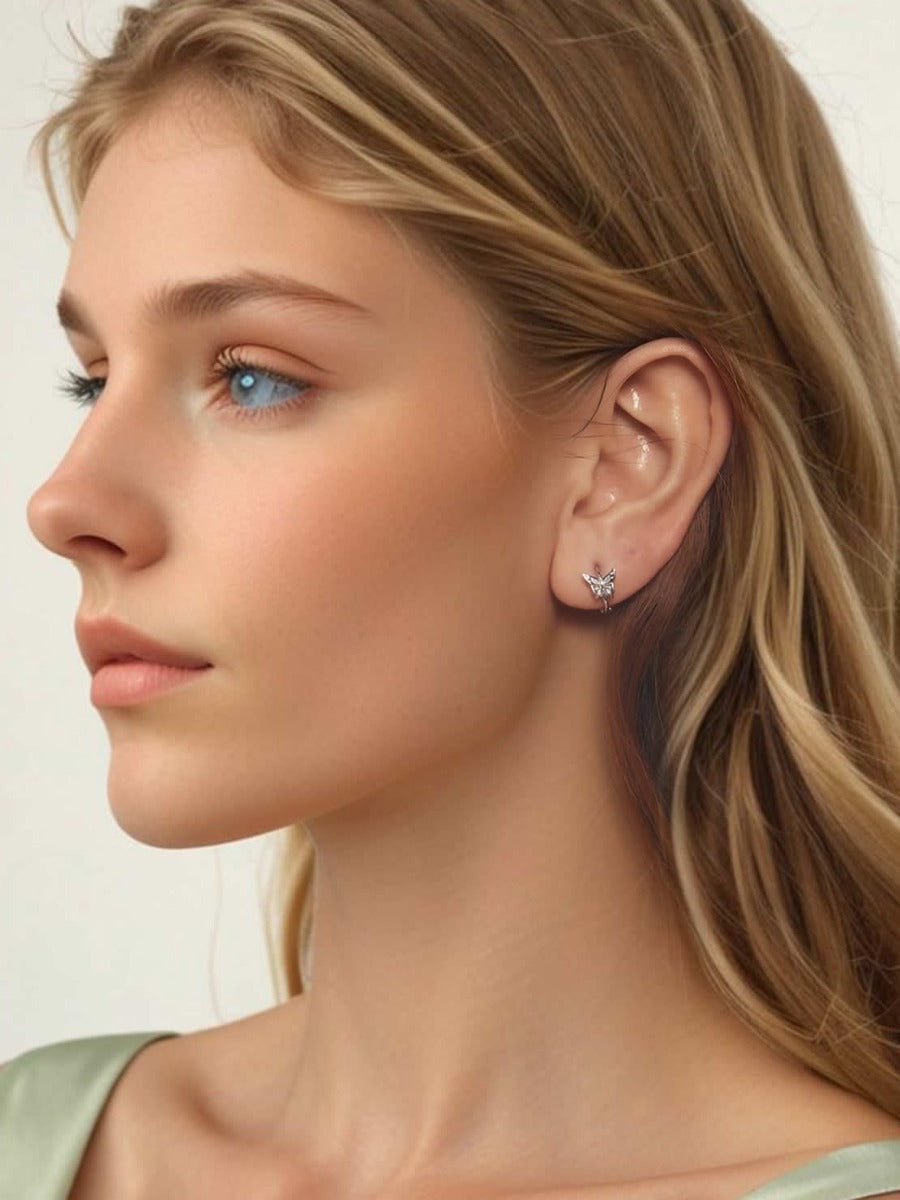 Cercei din Argint Butterfly Whimsy