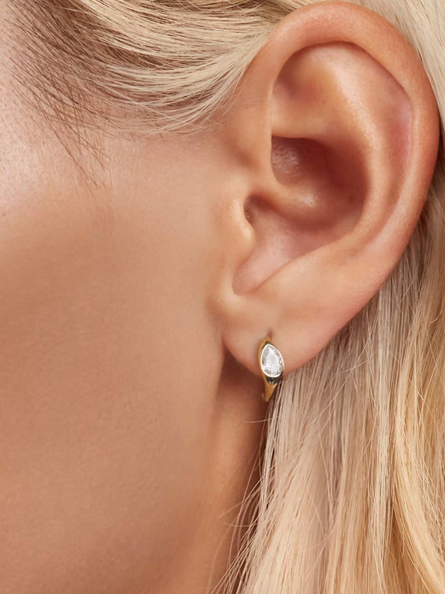 Cercei din Argint Golden Essence