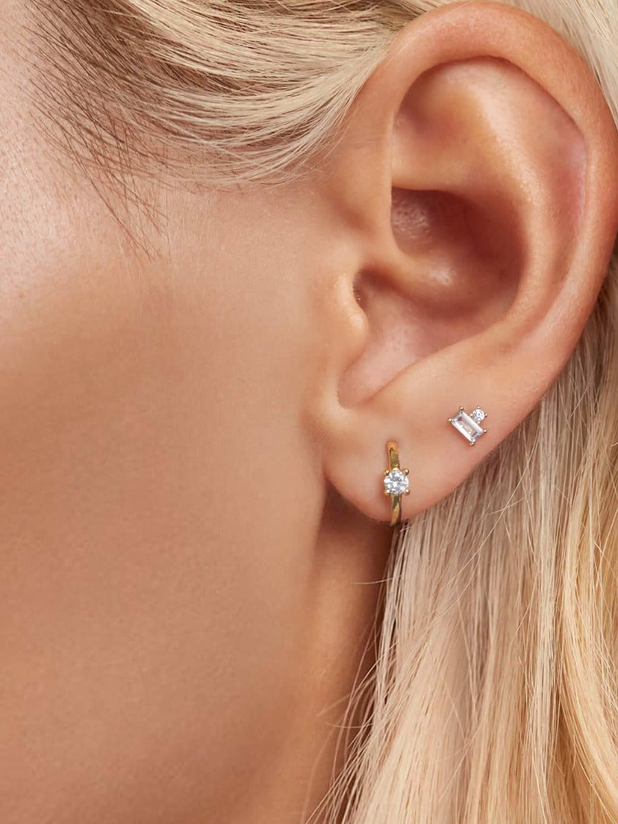 Cercei din Argint Golden Harmony