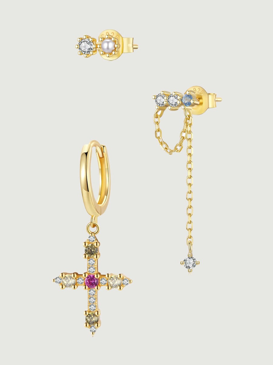 Cercei din Argint Celestial Trinity