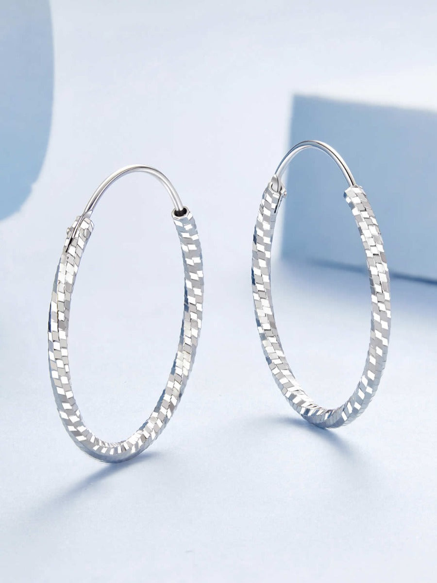 Cercei din Argint Stardust Hoops L