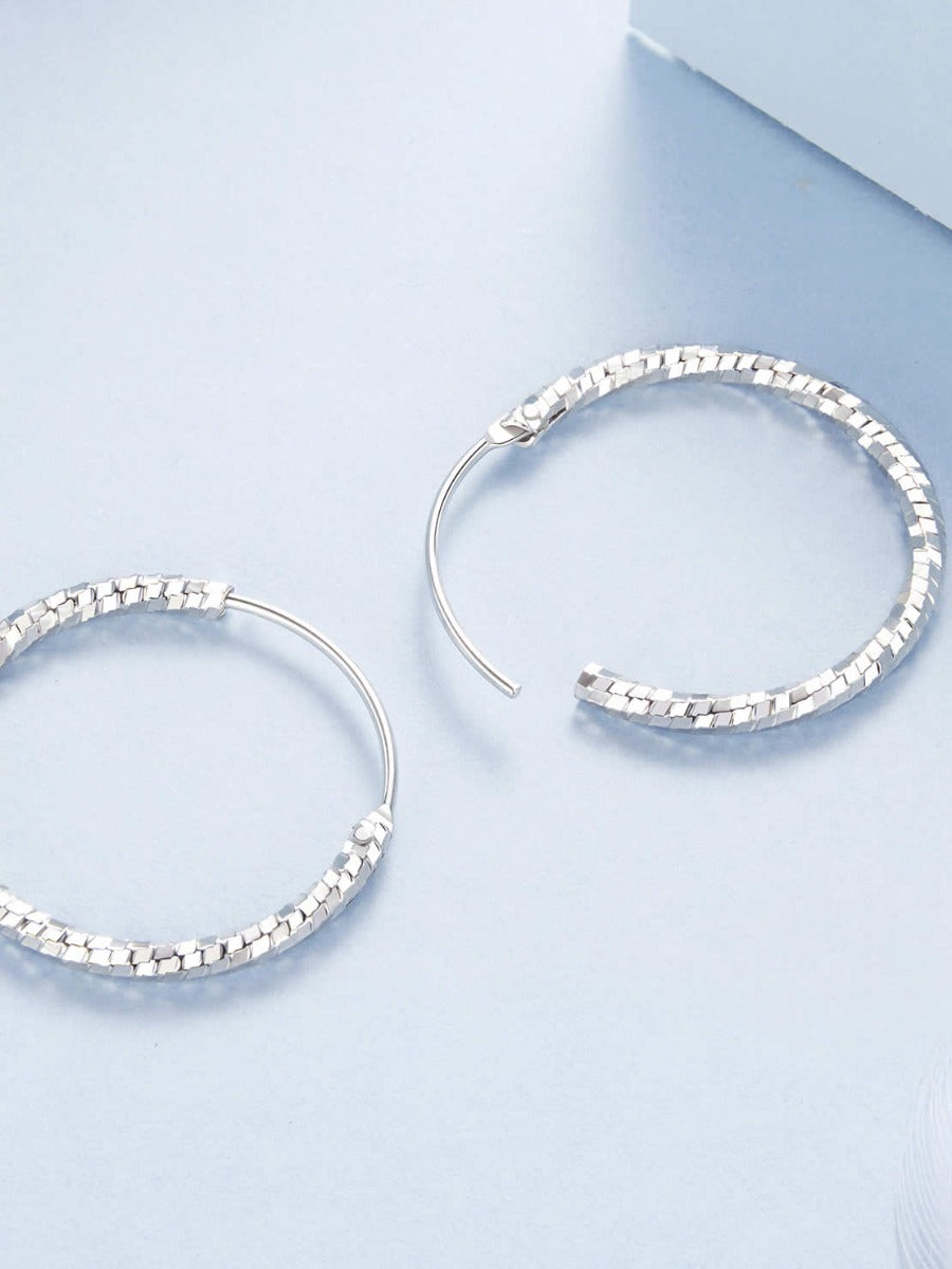 Cercei din Argint Stardust Hoops L