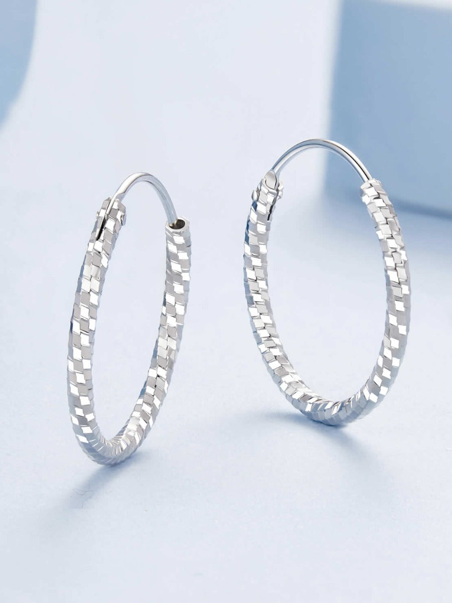 Cercei din Argint Stardust Hoops M