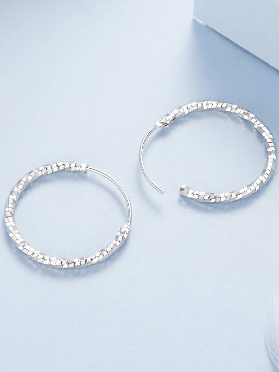 Cercei din Argint Stardust Hoops M