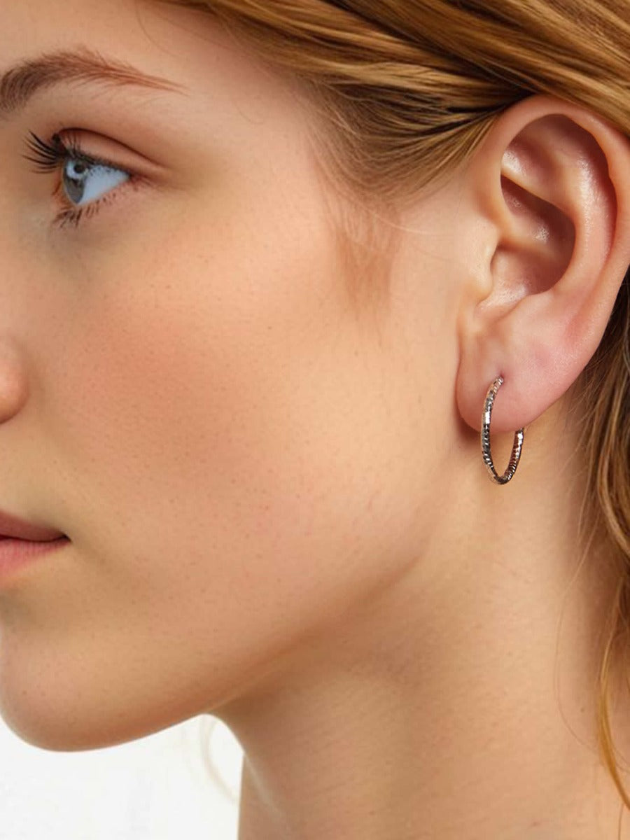 Cercei din Argint Stardust Hoops M