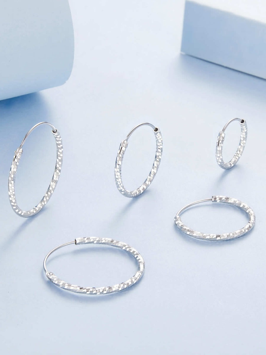 Cercei din Argint Stardust Hoops M