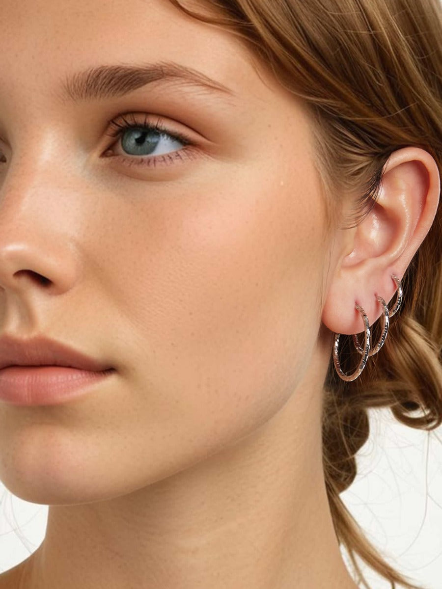 Cercei din Argint Stardust Hoops S