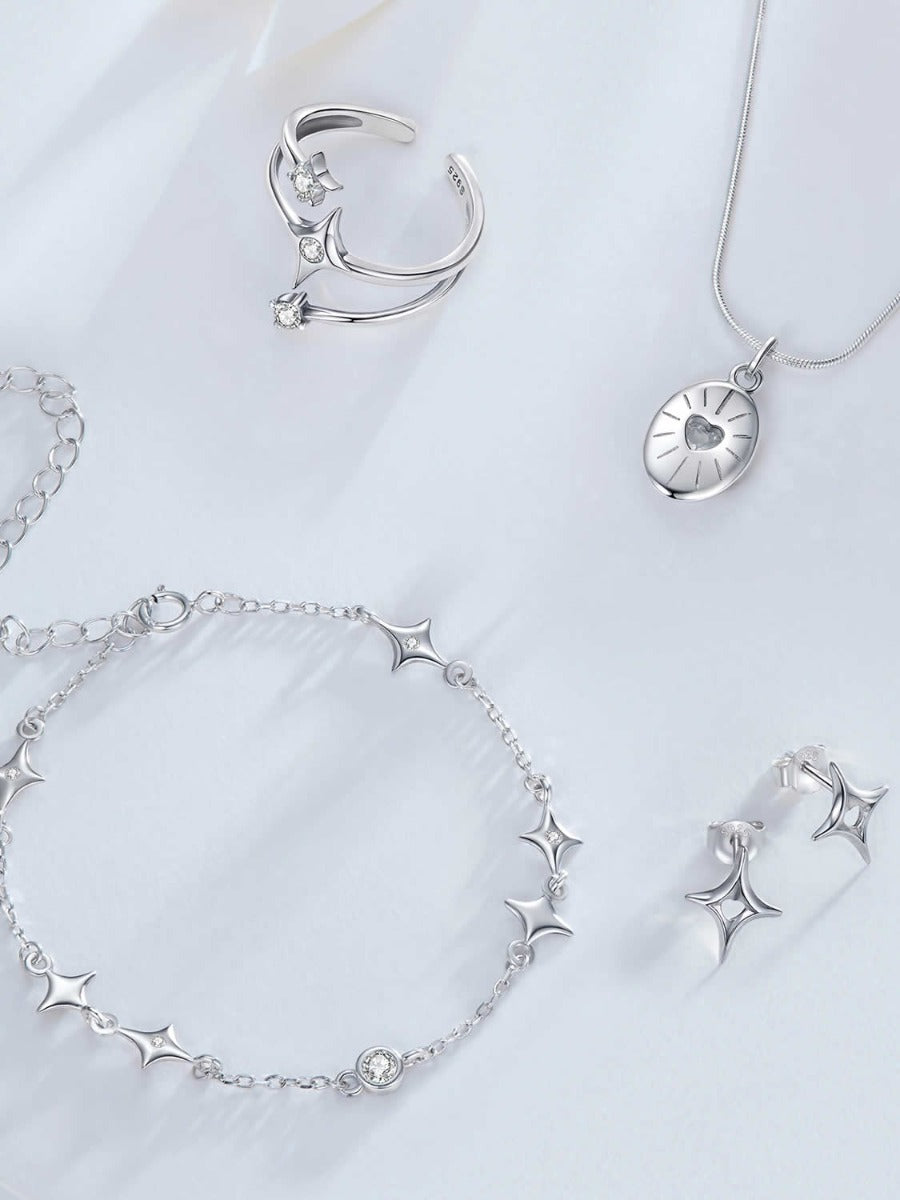 Cercei din Argint Heartbeam