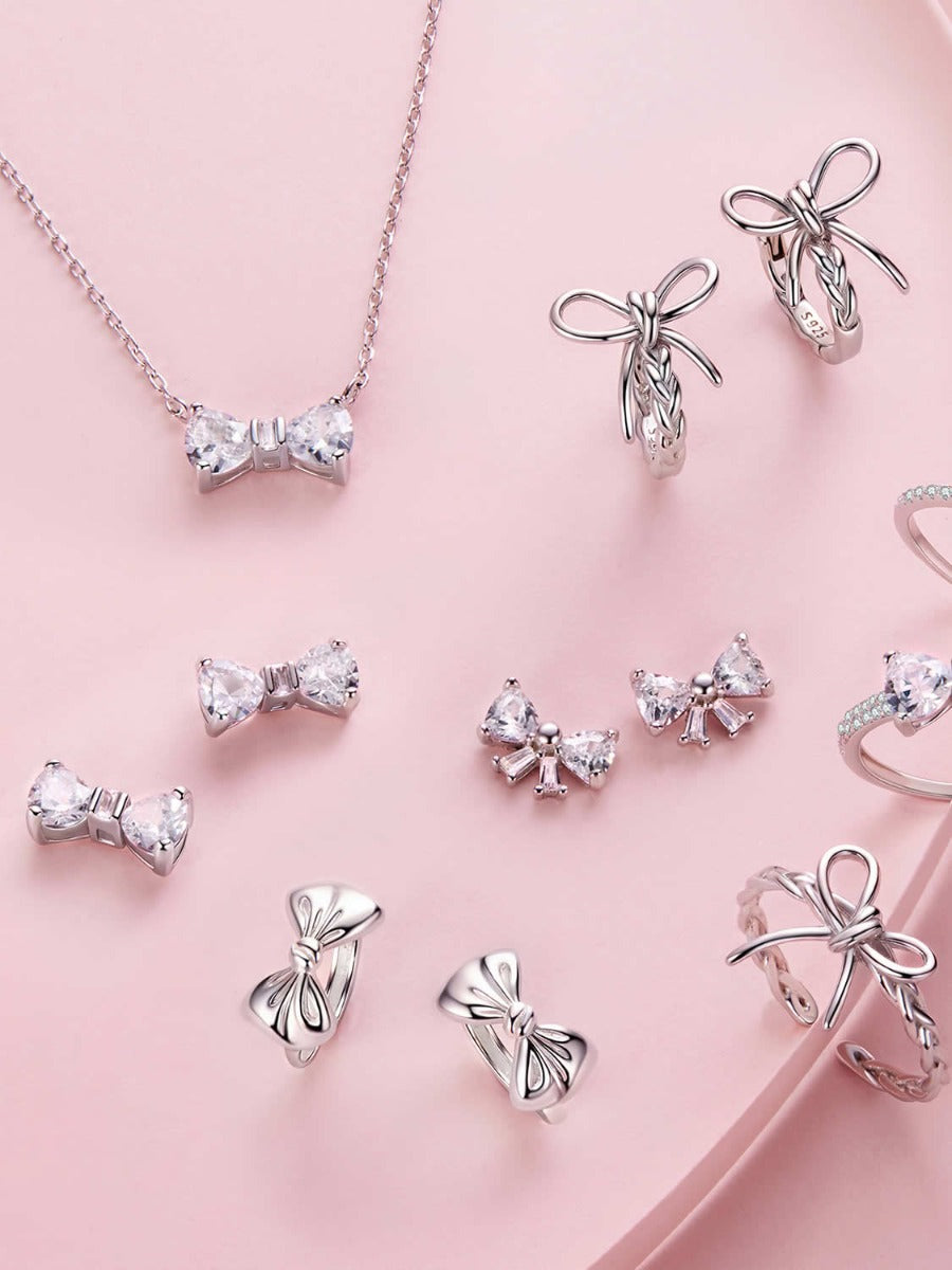 Cercei din Argint Velvet Bow