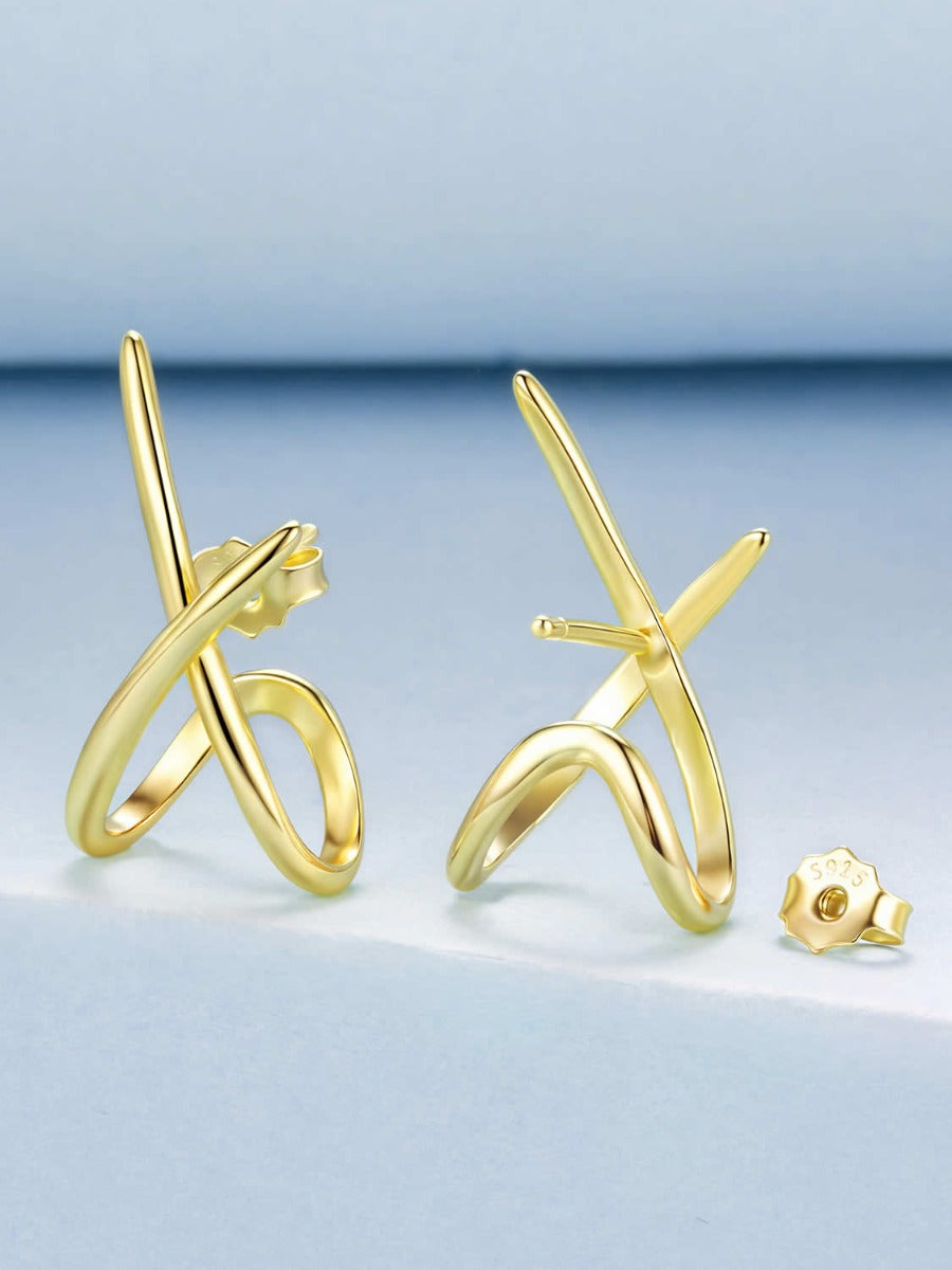 Cercei din Argint Gold Infinite Grace