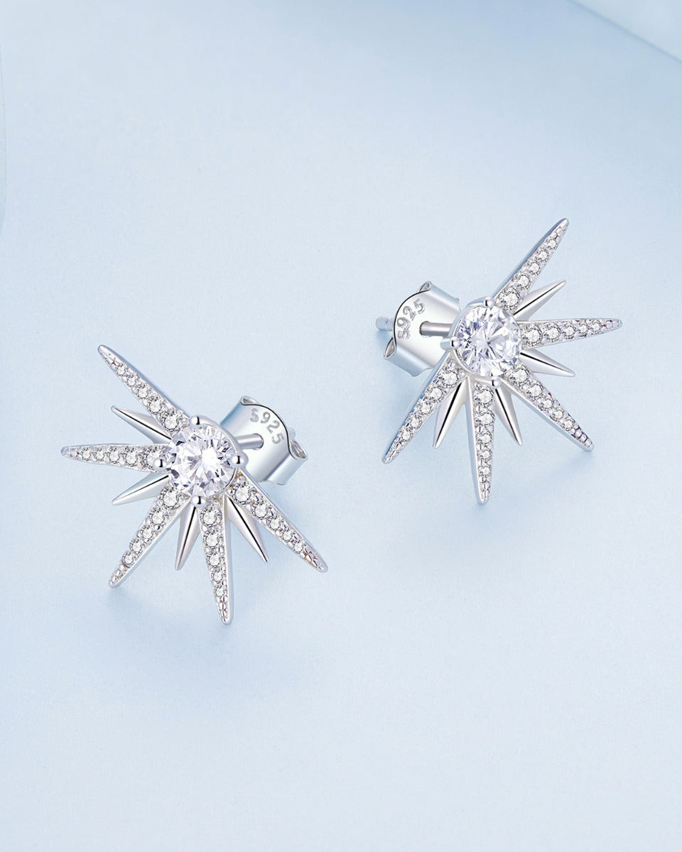 Cercei din Argint Starburst