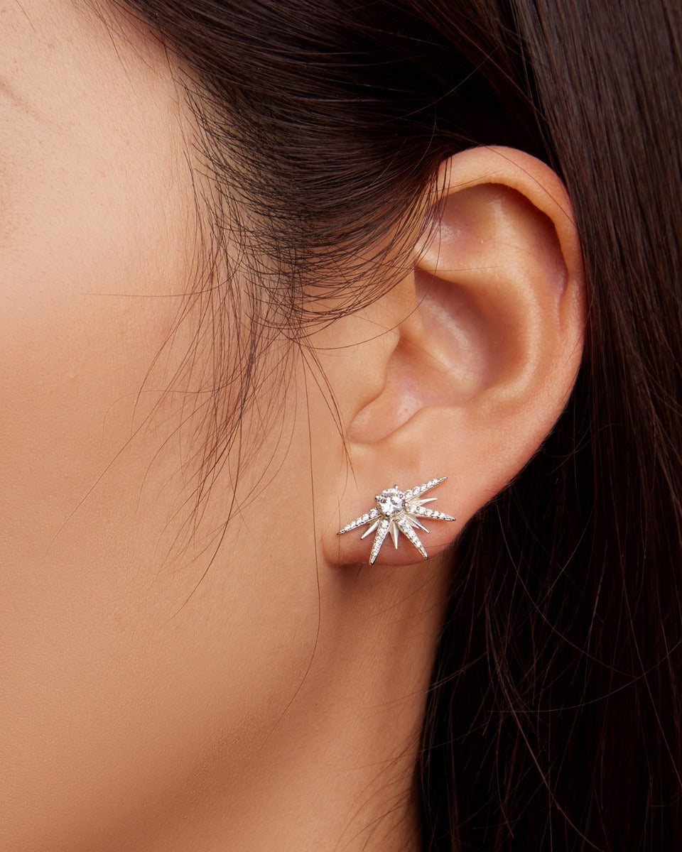 Cercei din Argint Starburst