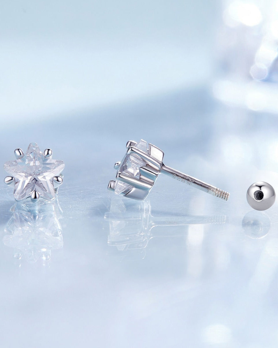 Cercei din Argint Starry Elegance