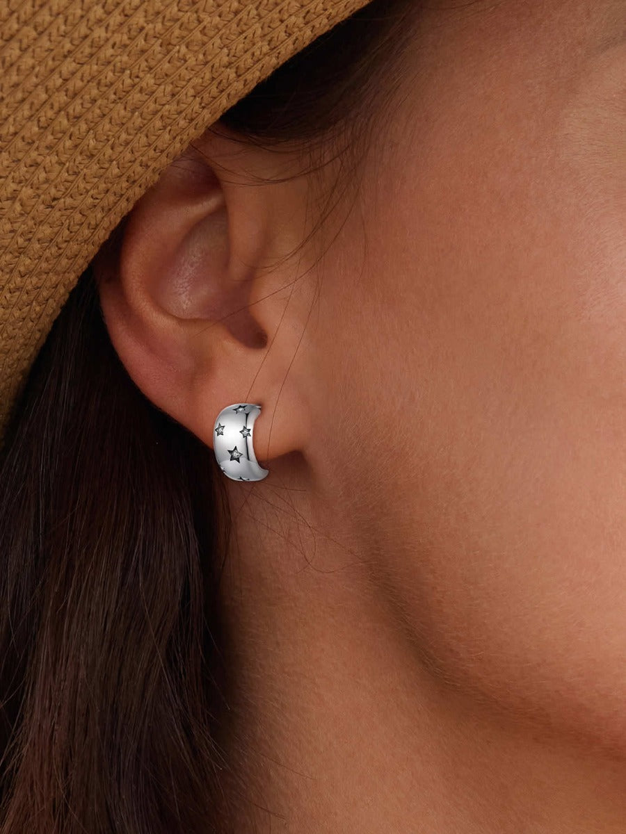 Cercei din Argint Stardust Charm