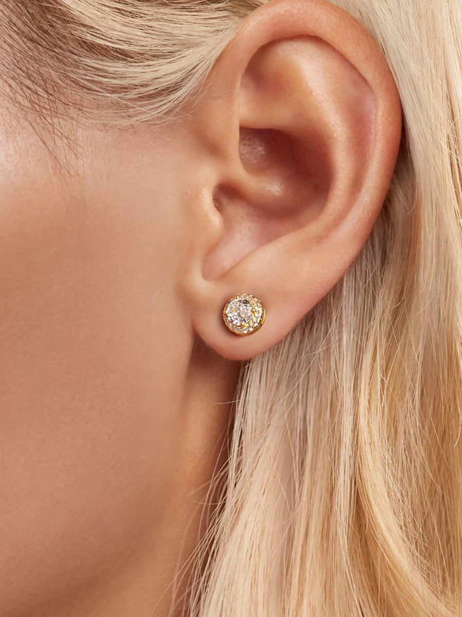 Cercei din Argint Golden Radiance