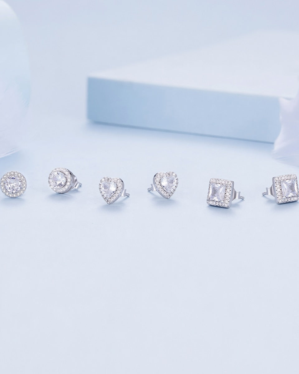 Cercei din Argint Glistening Elegance