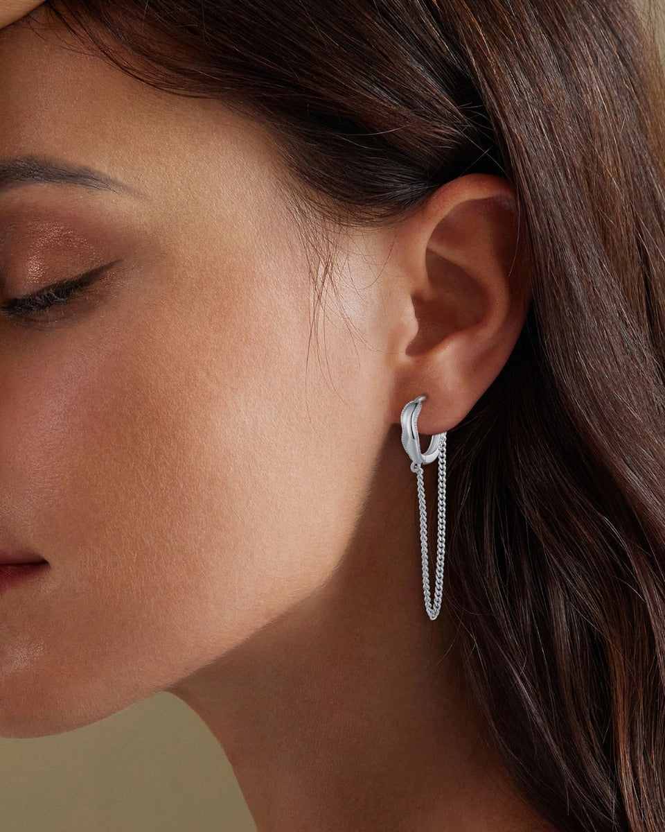 Cercei din Argint Circular Elegance