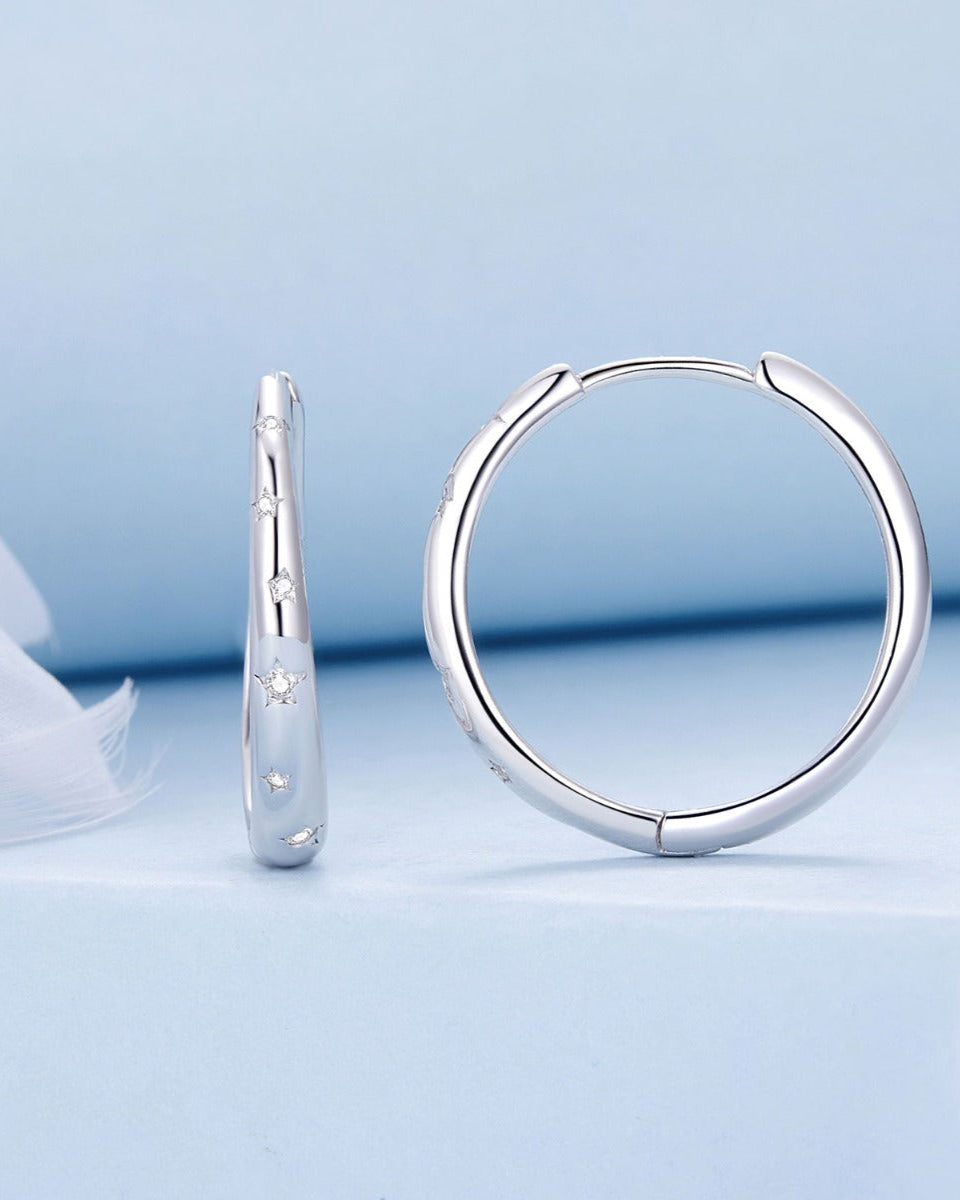 Cercei din Argint Starry Refinement