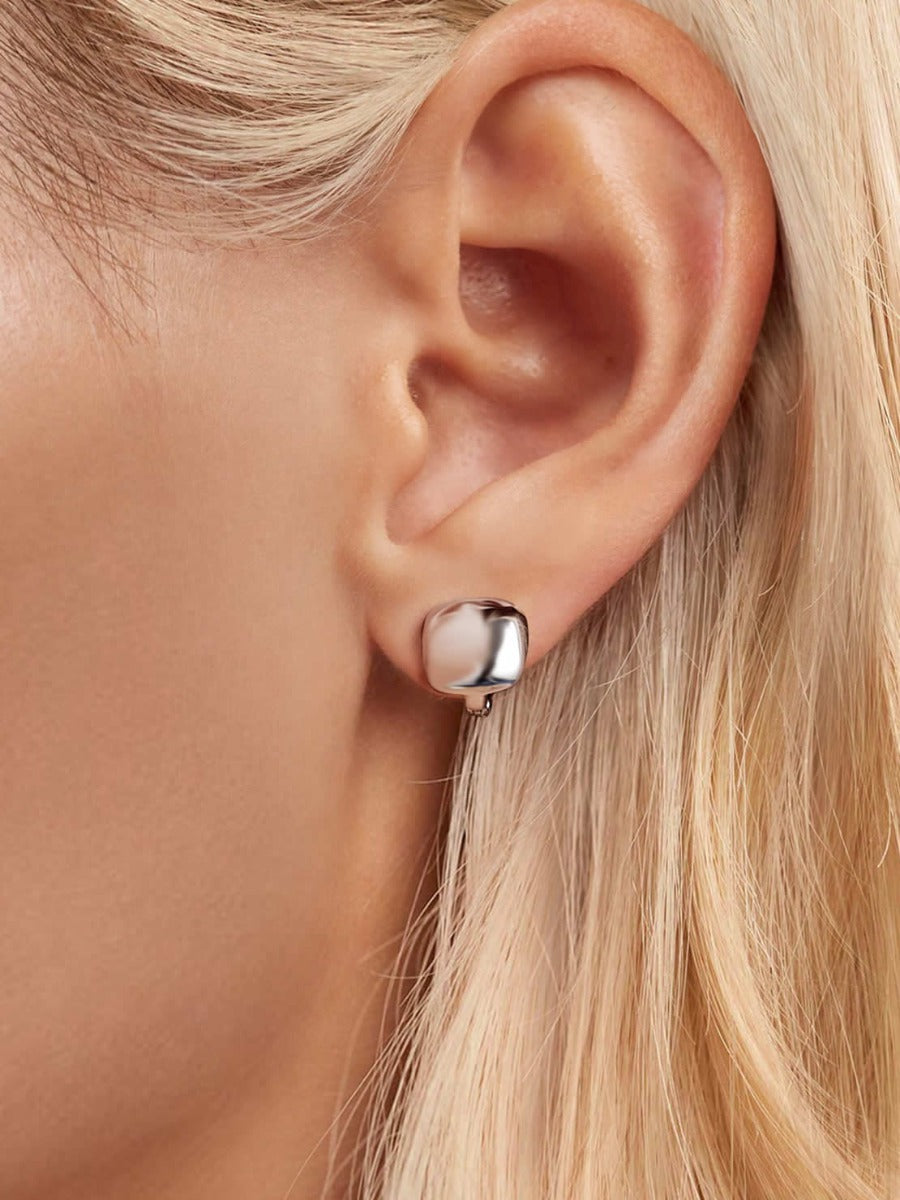 Cercei din Argint Silver Luxe Hoops