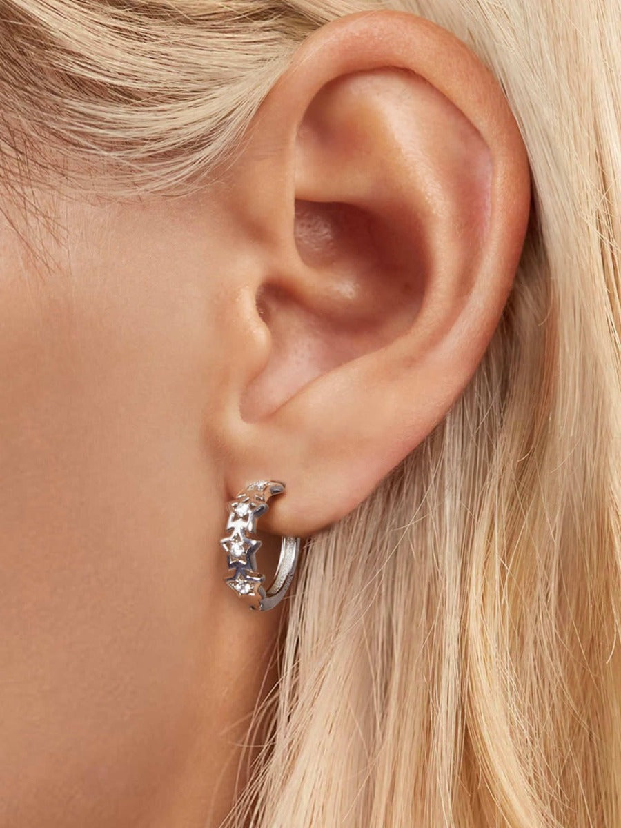 Cercei din Argint Stellar Shine