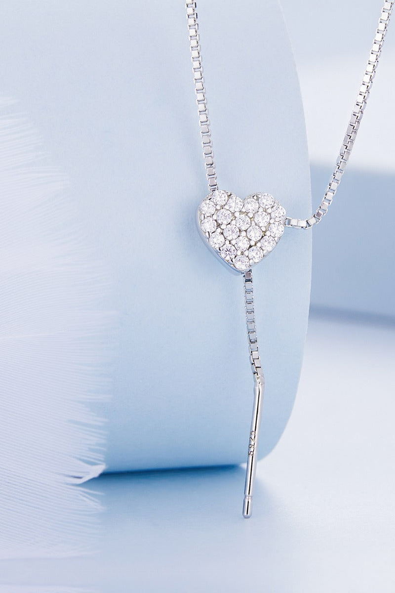 Pandantiv cu Lantisor din Argint Love Necklace