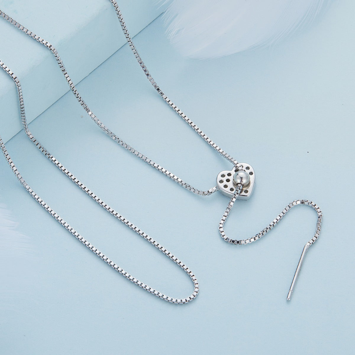 Pandantiv cu Lantisor din Argint Love Necklace