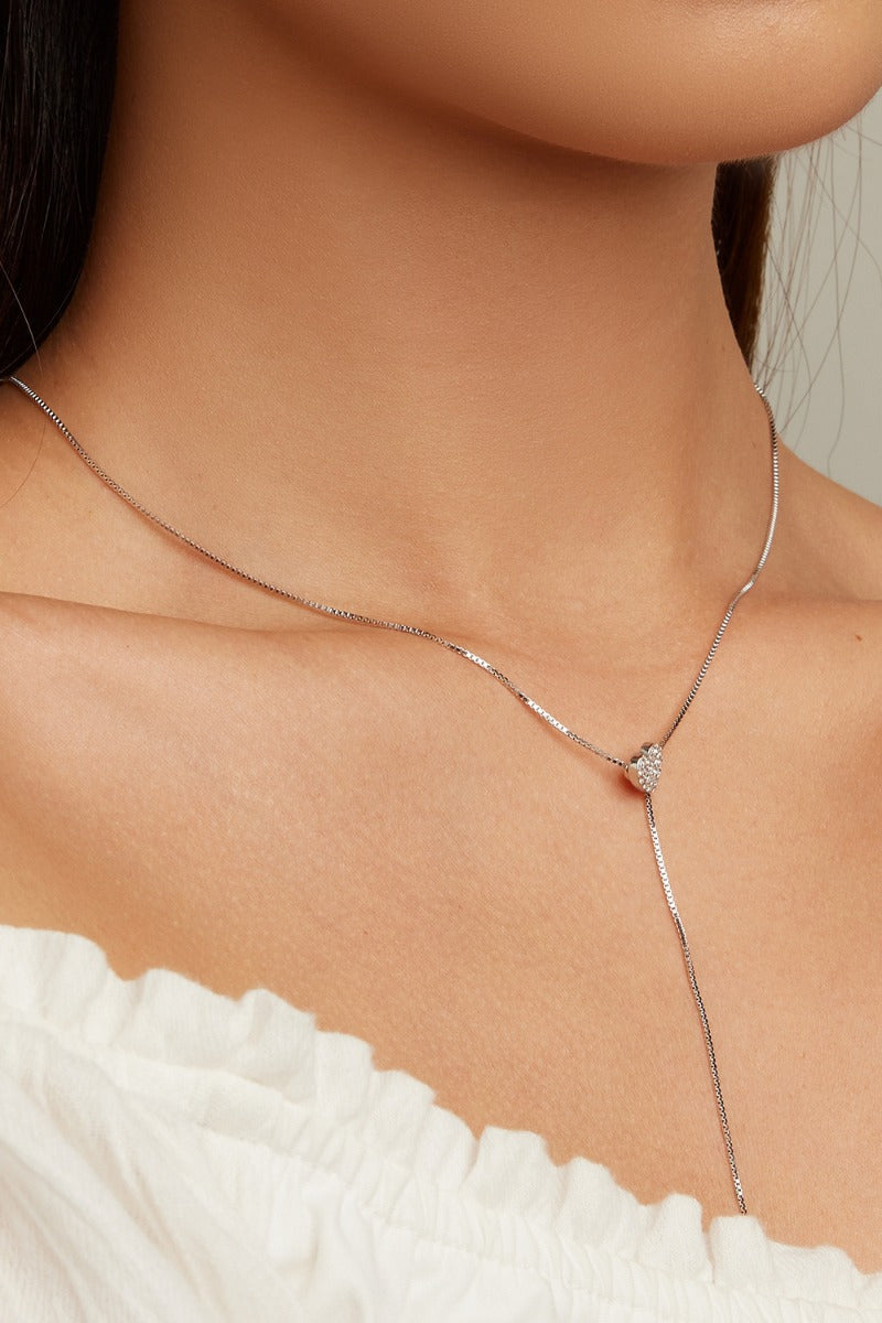 Pandantiv cu Lantisor din Argint Love Necklace