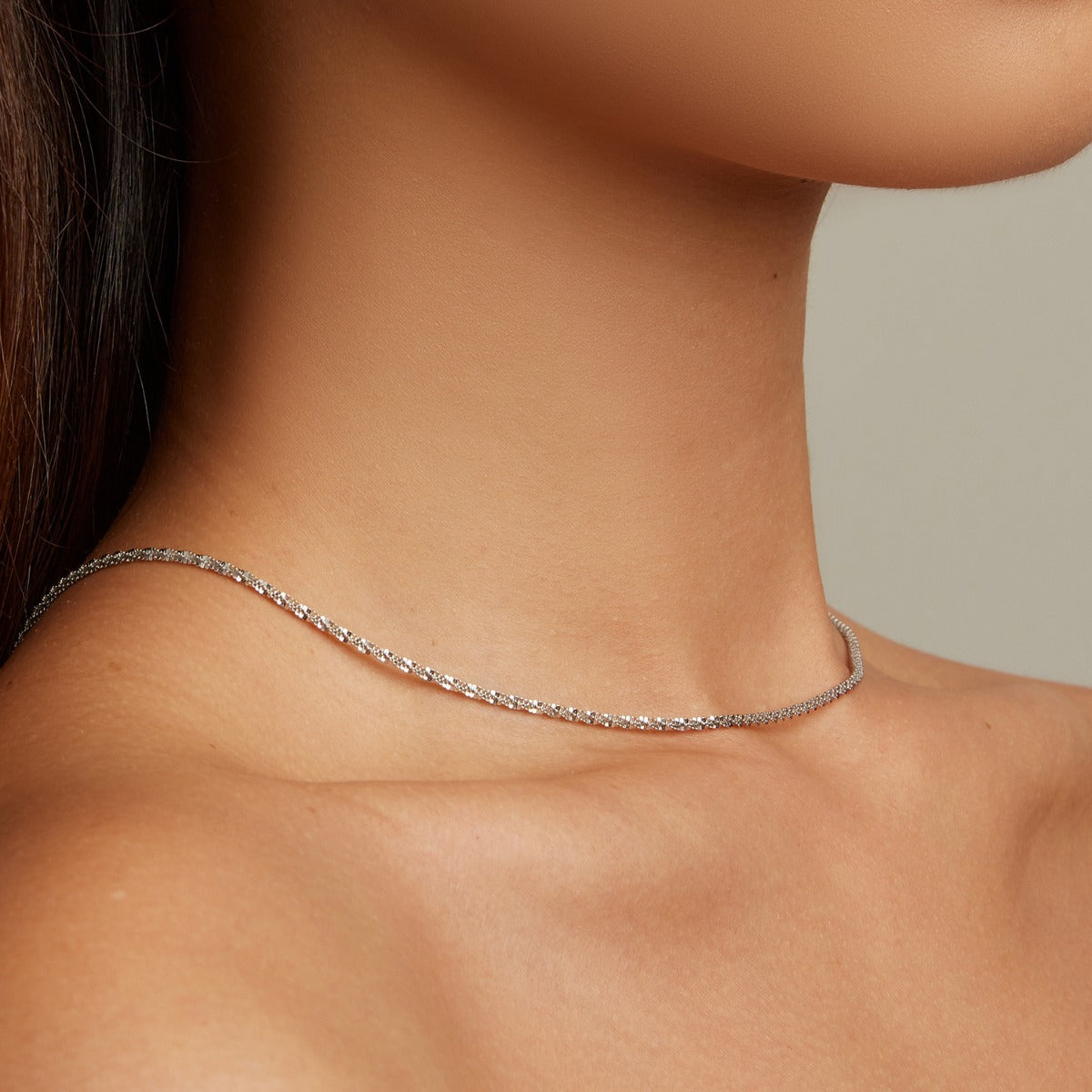 Pandantiv cu Lantisor din Argint Gypsophila Necklace